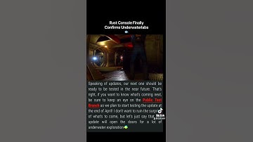 Rust Console Underwater Labs Coming to Testing Branch…#shorts #rust #rustconsole