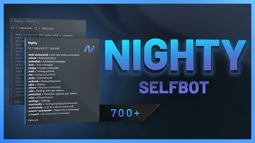 NIGHTY DISCORD SELFBOT | 750+ COMMANDS | THE NEW KING | NIGHTY.ONE | NITRO SNIPER