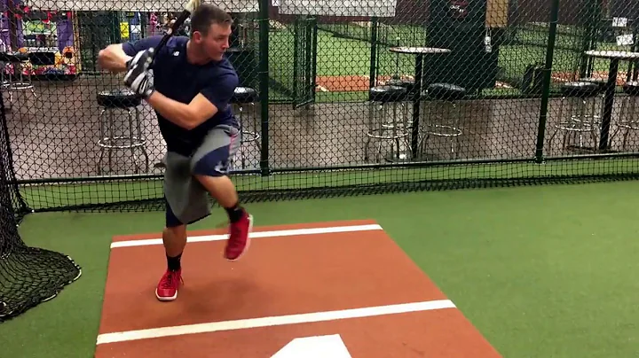 Professional baseball player Casey Chenoweth hitti...