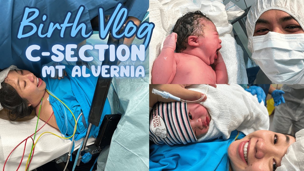 Birth Vlog! 👶🏻 Last minute C-Section at Mt Alvernia (Delivery & 24 hours after)