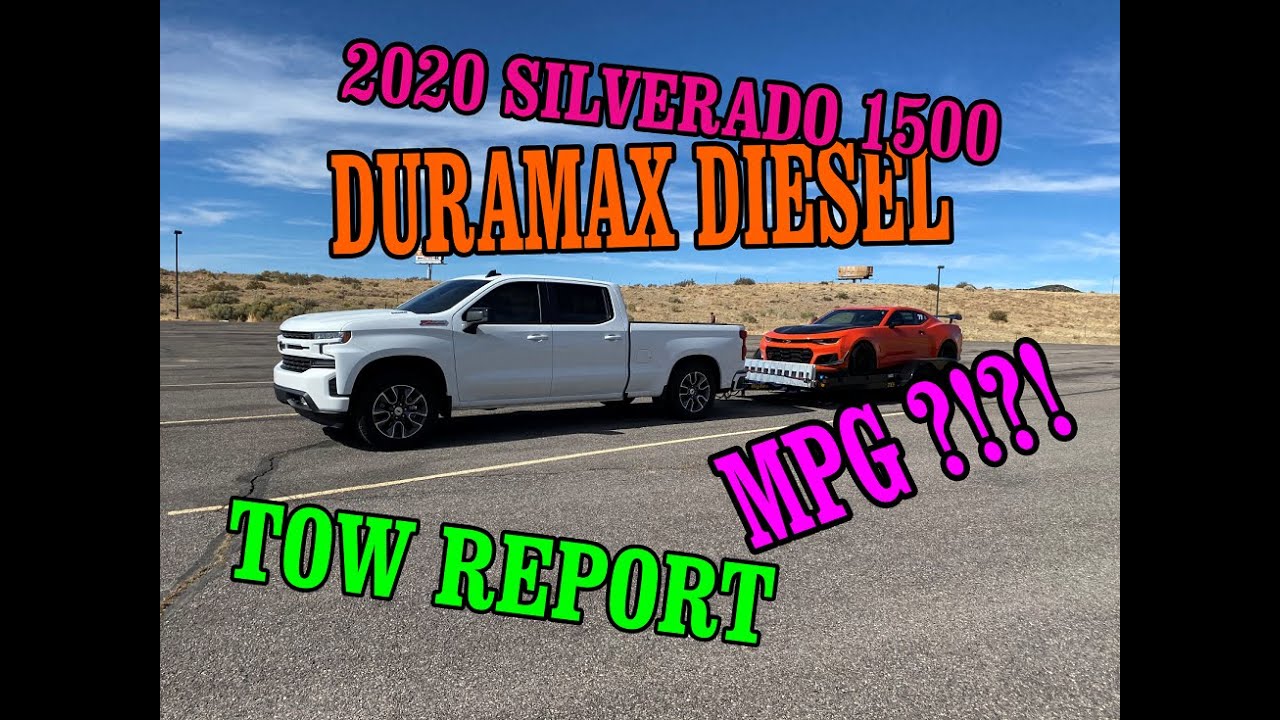 2020 Silverado 1500 Duramax Diesel 3.0 LM2 Towing MPG / Real Life Tow