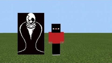 Minecraft Gaster costume with ability command block tutorial