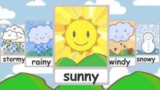 Weather Vocabulary for Kids How s the weather Female Voice