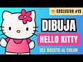 Cómo Dibujar a Hello Kitty ???? a FULL COLOR ????️ Paso a Paso | En TIEMPO REAL E.15