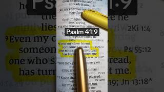Psalm 41:9 | Betrayal Prophecy revealed at the Last Supper. #bibleverse #bibleshorts #mamalupe805