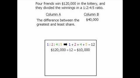 GRE Math Practice: Ratios - Example 1