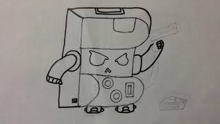 HOW TO DRAW 8-BIT IN BRAWL STAR HOW TO DRAW 8-BIT IN BRAWL STAR