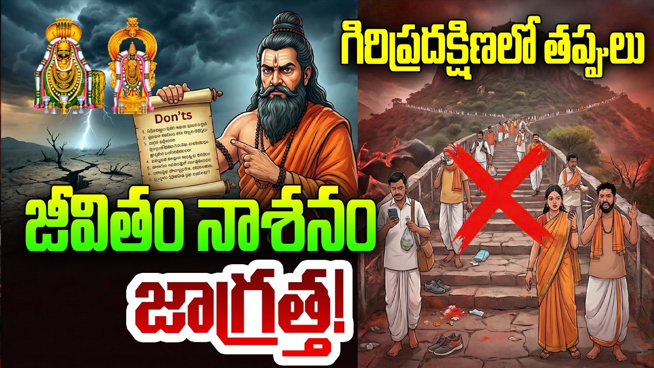 ఈ పొరపాట్లు చేసి ఈశ్వరునికి ఆగ్రహం తెప్పించకండి Don't do Mistakes in Giripradakshina #MokshamTelugu