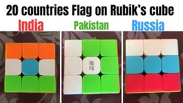 all countries flag on Rubik’s cube || part 1