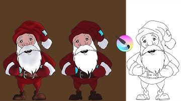 PAINT SANTA WITH KRITA (EASY COURSE ON HOW TO ADD HIGHLIGHTS AND SHADOWS)