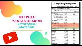 Μέτρηση υδατανθράκων και κετογονική διατροφή