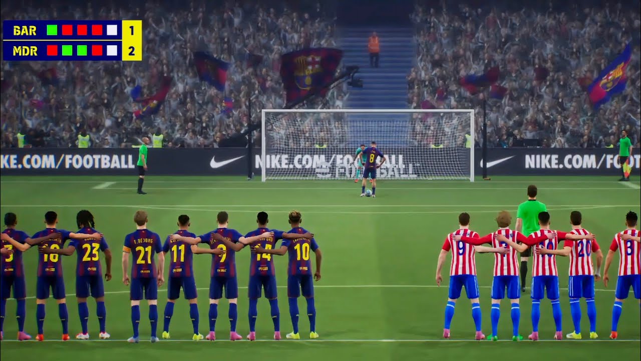 Penalties : Barcelona v Atletico Madrid 