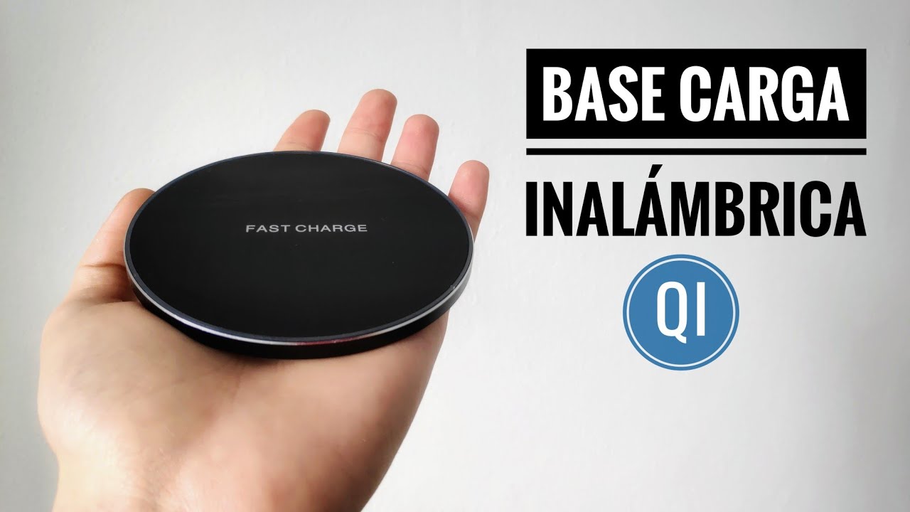 Review Base de carga Inalámbrica Qi con luz LED 