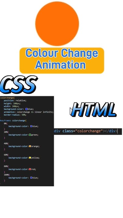 How to Colour Change Animation Code | HTML and CSS #html #css # ...