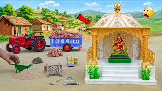 DIY Mini Tractor Builds Realistic Temple Using Bricks | Science Construction Project | @topminigear