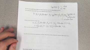 STAT 213: Non-Parallel Lines Model