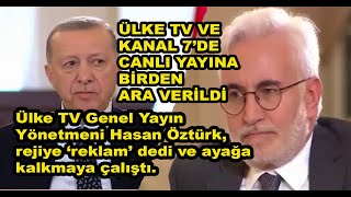 Erdoğan, K 7 Ve Ülke Tv Ortak Canlı Yayınında Rahatsızlandı Ve Yayın Hemen Kesildi Eyvah Eyvah