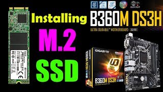 How To Install M.2 SSD Gigabyte B360M DS3H Motherboard - YouTube