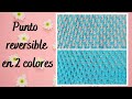 Punto reversible en 2 colores en máquina Passap / Cristina Pinedo