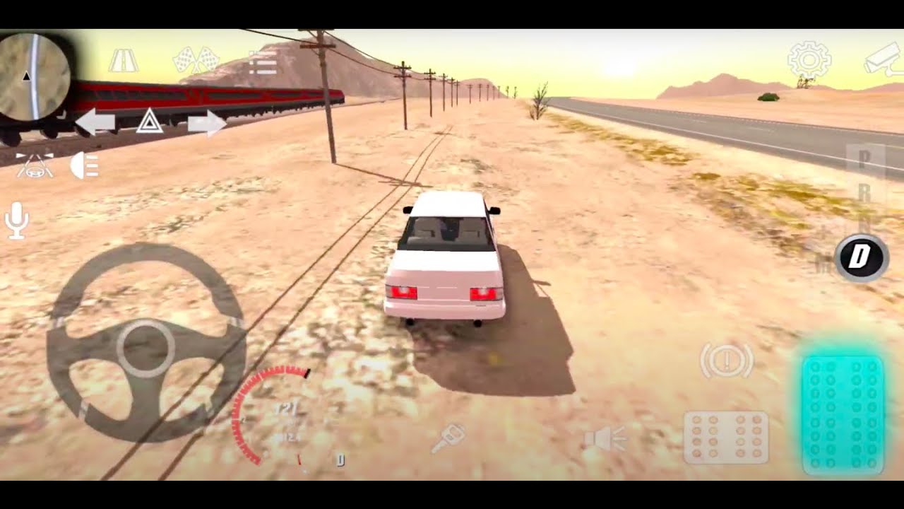 Car vs Train 😲 Racing with Train Car Parking Multiplayer android game