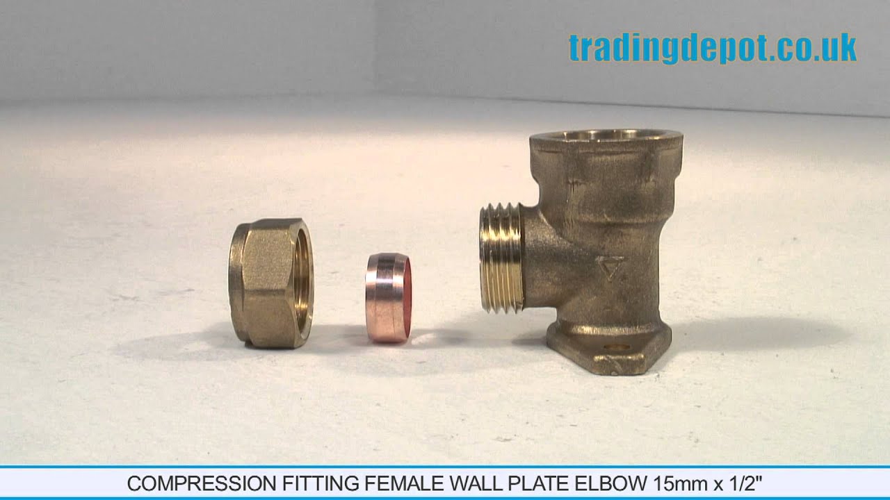 COMPRESSION WALLPLATE ELBOW CXF1X 15MMX 1/2″ – Copper Tubing Africa
