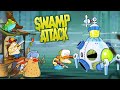 ЗЛОЙ БОСС против  ТОЛСТЯКА на БОЛОТЕ в игре Swamp Attack