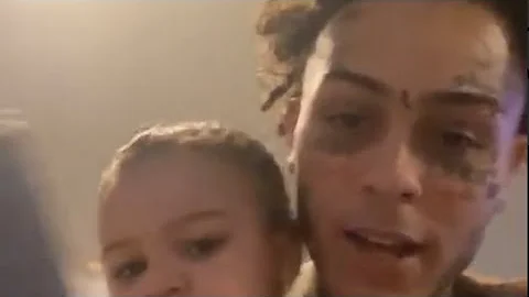 lilskies with baby ki playing on sight