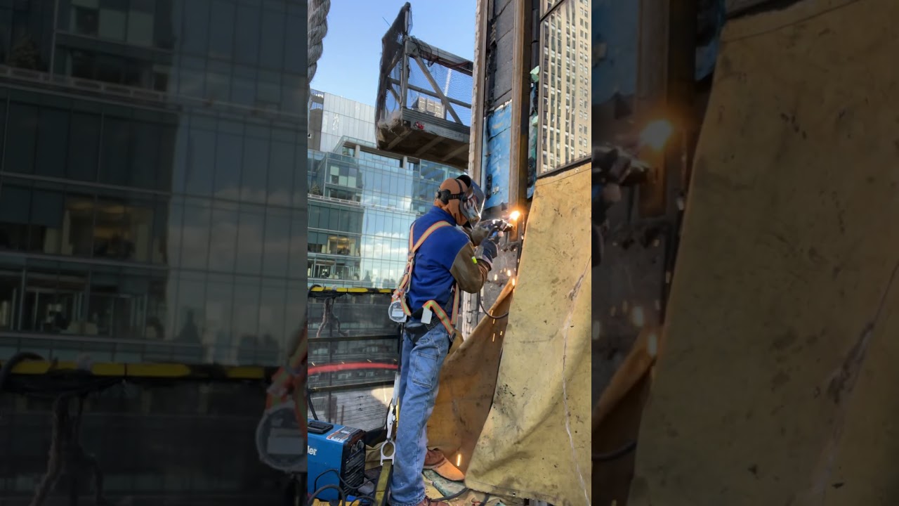 Welding and Installing Angles Supports for windows. 