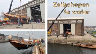 Timelapse Tewaterlating Oude Zeilschepen Vanuit De Machinefabriek Vlissingen