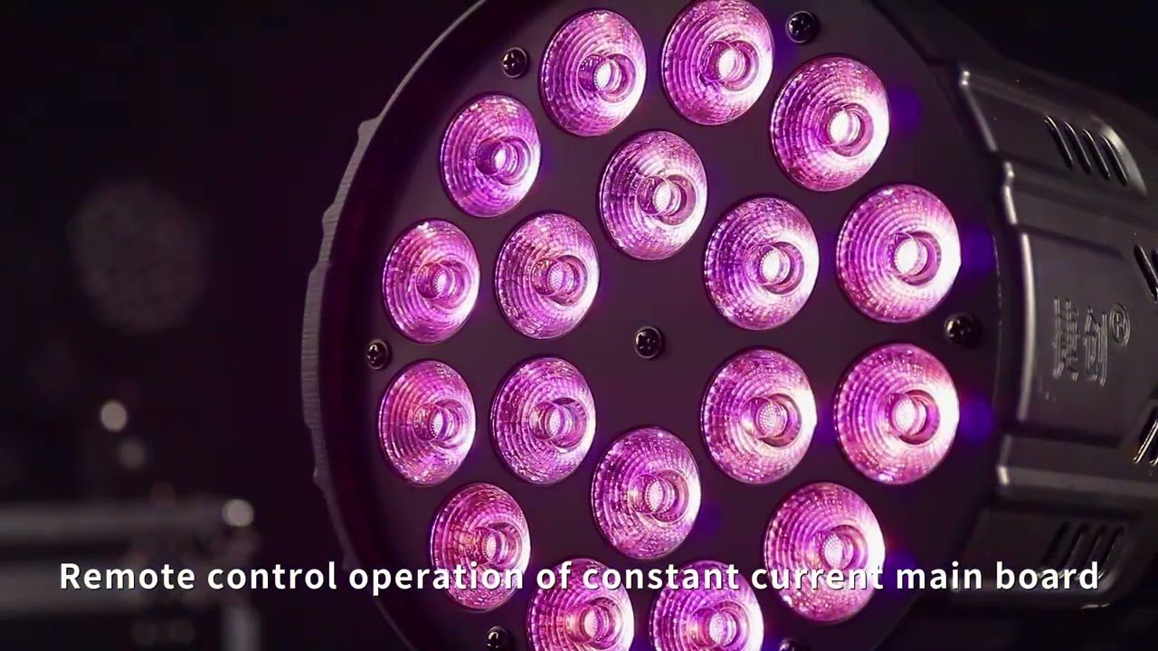 18 FULL COLOR PAR LIGHTS 