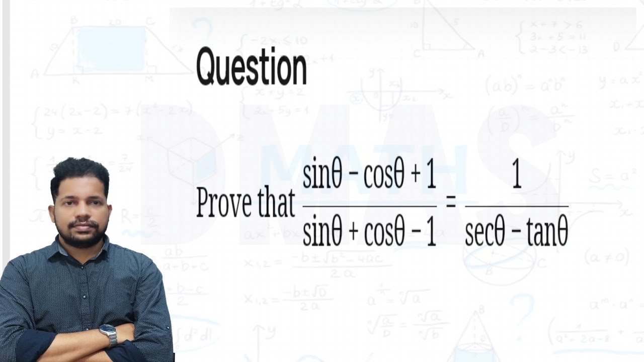 Sinθ-Cosθ+1/Sinθ+Cosθ-1=1/Secθ-tanθ | sin theta-cos theta+1/sin theta ...