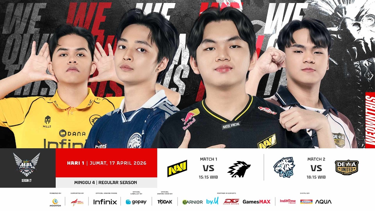 🔴 LIVE | MPL ID S17 | Regular Season Hari 1 Minggu 4 | Bahasa Indonesia