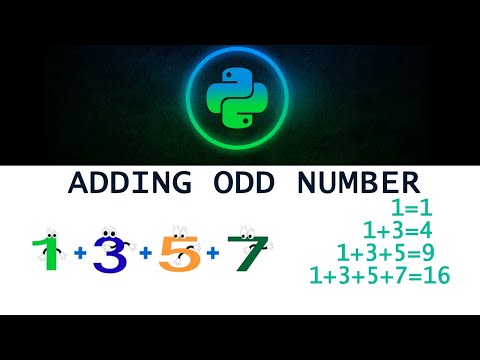 Adding ODD number in Python - Python Program