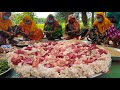 Best Way Of Cooking Animal FAT - 17 KG 4 Cow FAT Mixed Hodgepodge Recipe For 300+ Villagers