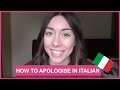 How to apologise in Italian