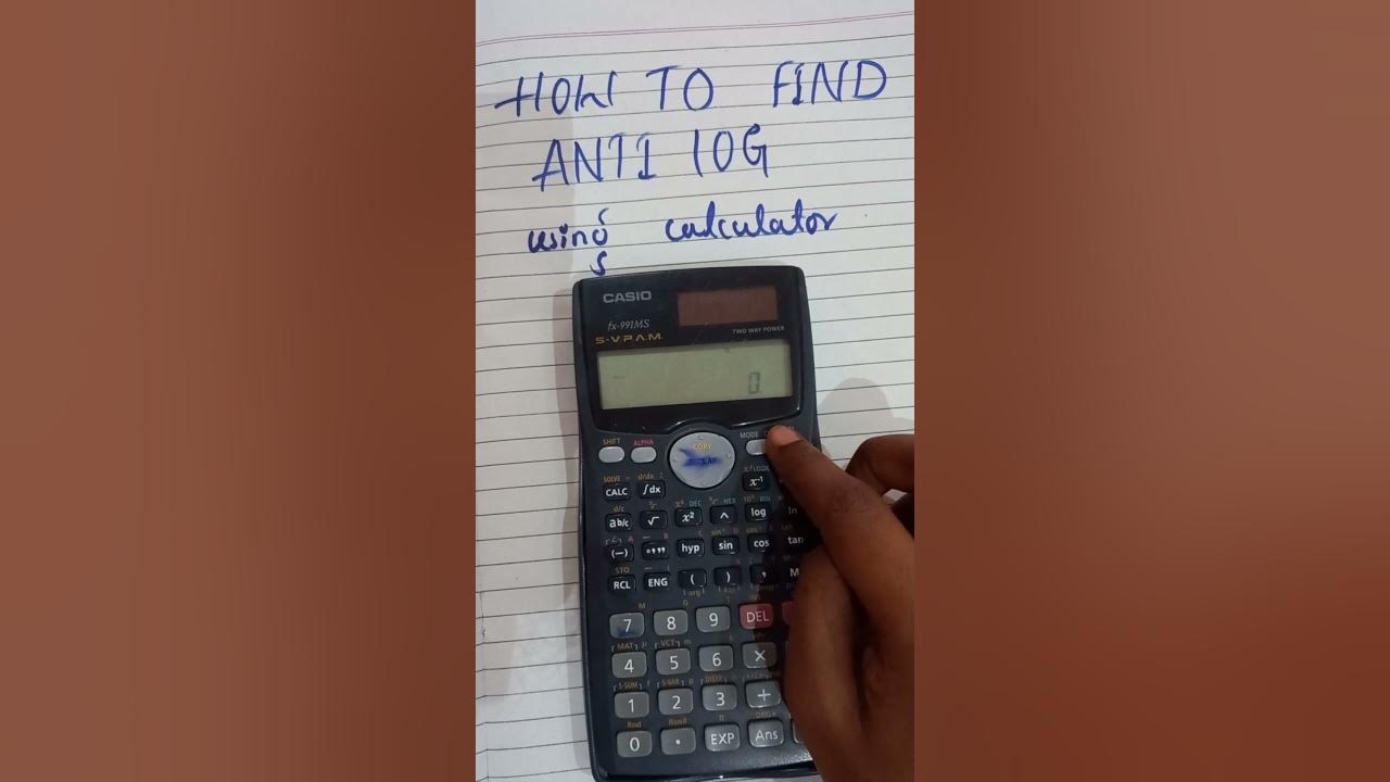 how to find Antilog using calculator. - YouTube