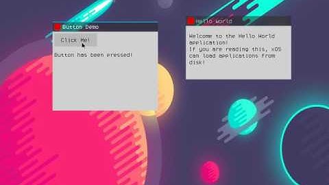 xOS - graphical shell demo