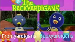 Frontyardigans & Backyardigans 'into the thick of it' side by side Comparison