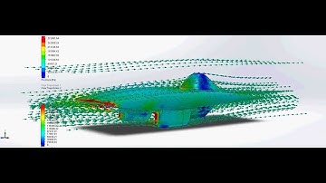 Solidworks Flow simulation air flow solar car