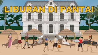 Surfing Diganggu Hiu? Liburan Ke Pantai, Di Villa Mewah Boy | Animasi Free Fire Mas Sayur