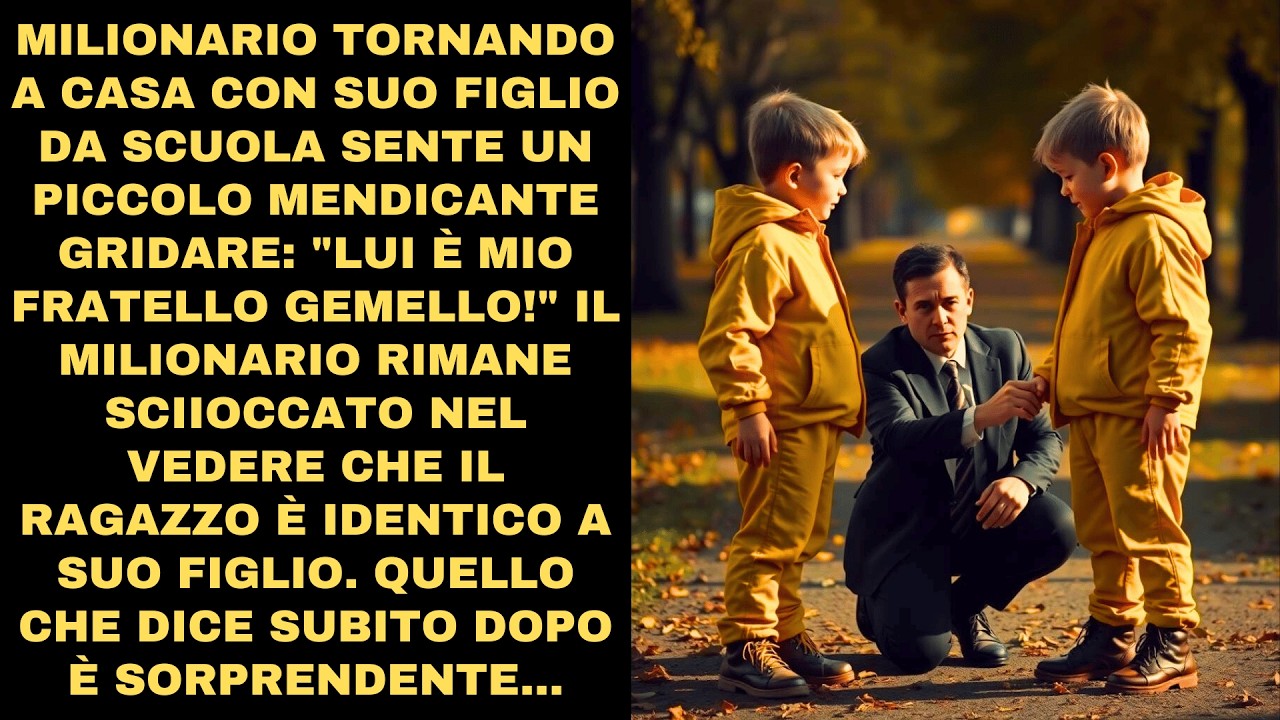 MILIONARIO TORNANDO A CASA CON SUO FIGLIO DA SCUOLA SENTE UN PICCOLO ...