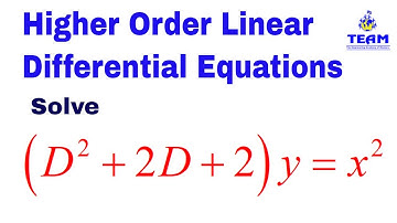 Solve (D^2+2D+2)y=x^2/ F(D)y=X^m form/Higher Order Linear Differential Equations