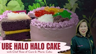 Ube Halo Halo Cake