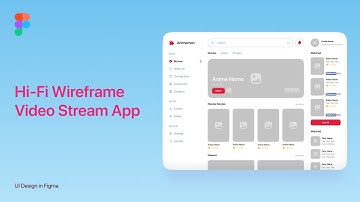How to Design High Fidelity UX Wireframe for Video Stream App | UI/UX Design in Figma
