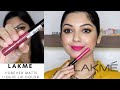 LAKME Forever Matte Liquid Lip Color | INR 295/-  | Review & Swatches | Makeupfashionrevival