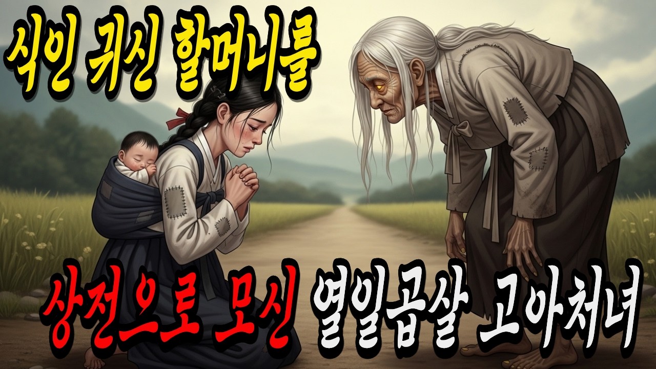 마을 사람들이 돌을 던져 쫓아낸 식인 귀신을 혼자 집으로 모셔온 고아 처녀에게 일어난 일 I 야담 I 민담 I 설화 I 전설 I 조선야담 I 옛날이야기 I 오디오북
