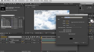 AFTER EFFECTS TUTORIAL   Animated Clouds