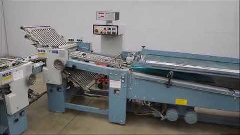 1996 MBO B123 C Continuous Feed Folder 44 Roll Away Stacking Unit