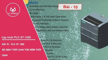 Bài 10 bộ đếm tắt định thời gian TON trong lập trình PLC S7 1200