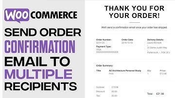 How To Send Email Order Confirmation To Multiple Recipients In Woocommerce - 2025 Tutorial